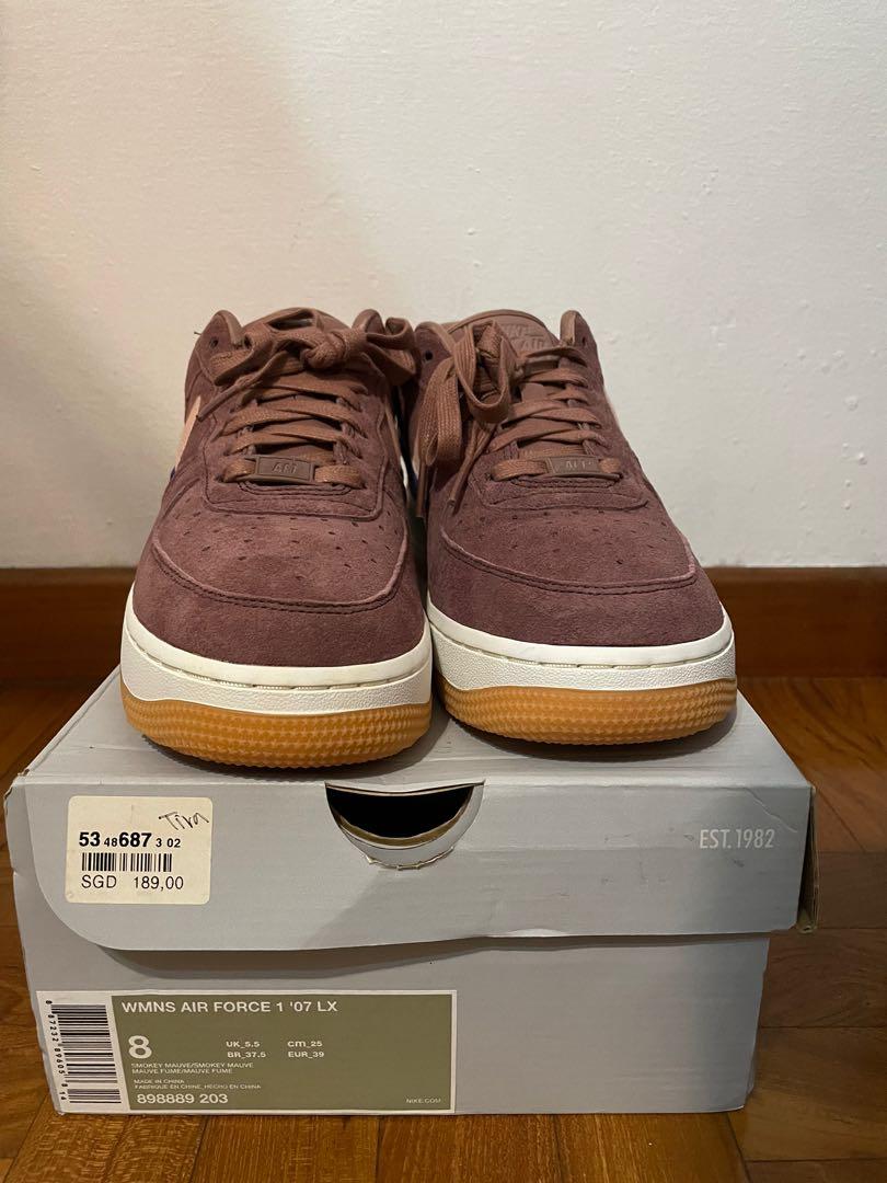 Nike air online force smokey mauve
