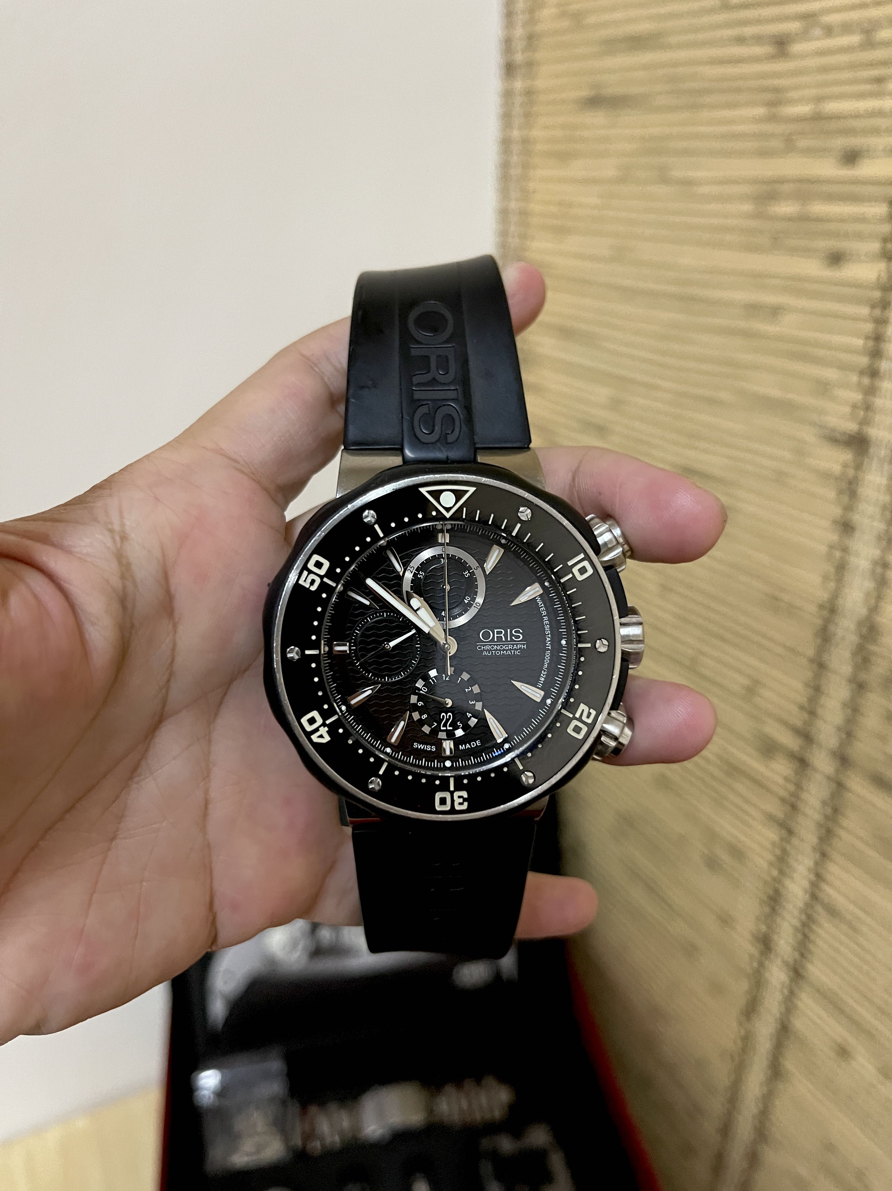Oris Pro Diver Automatic Chronograph 52mm Pre Owned Luxury