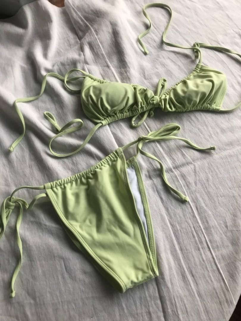 Pastel Green Bikini, Women's Fashion, Swimwear, Bikinis & Swimsuits on