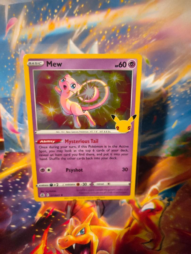 Pokemon TCG Pokemon Cards For Sale Mew 25th Celebrations, Hobbies