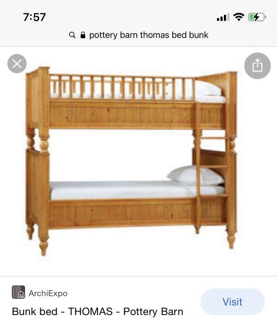 Pottery Barn Thomas Bunk Bed not Philux, Babies & Kids, Baby Nursery