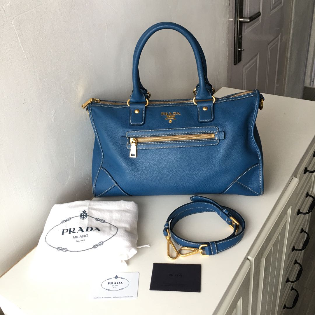 Prada Sling Bag / Two Way Bag Authentic Original, Luxury, Bags & Wallets on  Carousell