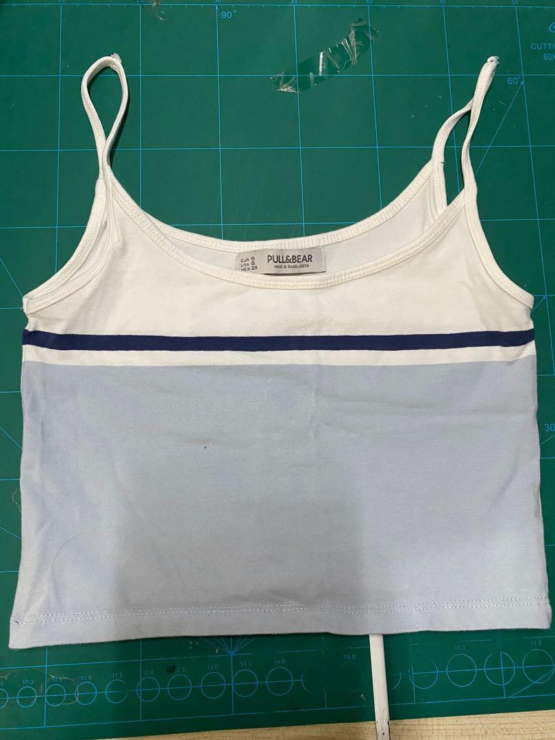 FREEBIE (Category: Sleeveless) located in Mandaluyong City. Submitted by declutterbyshay (Listing ID 1162646720, Image 1). Description: Pull & bear Tank top (cropped) NO TAG NEVER BEEN USED RFS: Too cropped (not my preference).