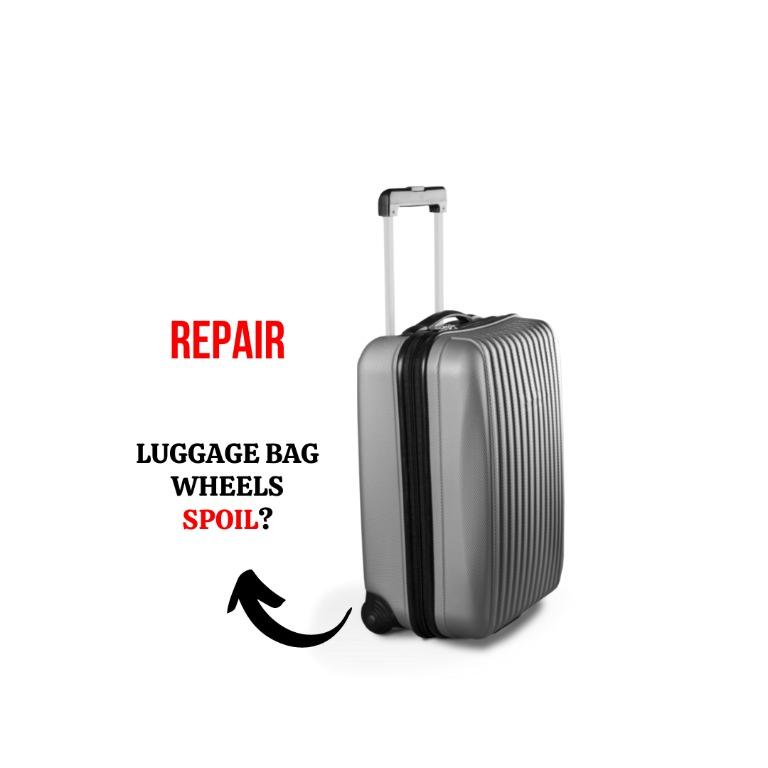 Replacement of wheels on luggage Bag, Hobbies & Toys, Travel, Travel