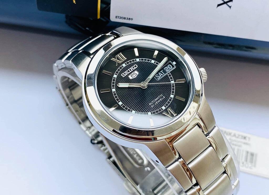 Seiko 5 SNKA23K1 Black Dial Automatic Stainless Steel Roman