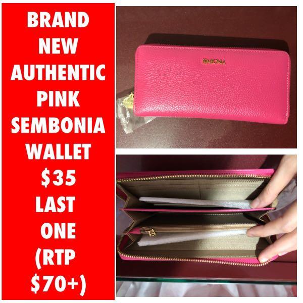Sembonia Pink Long Wallet, Women's Fashion, Bags Wallets