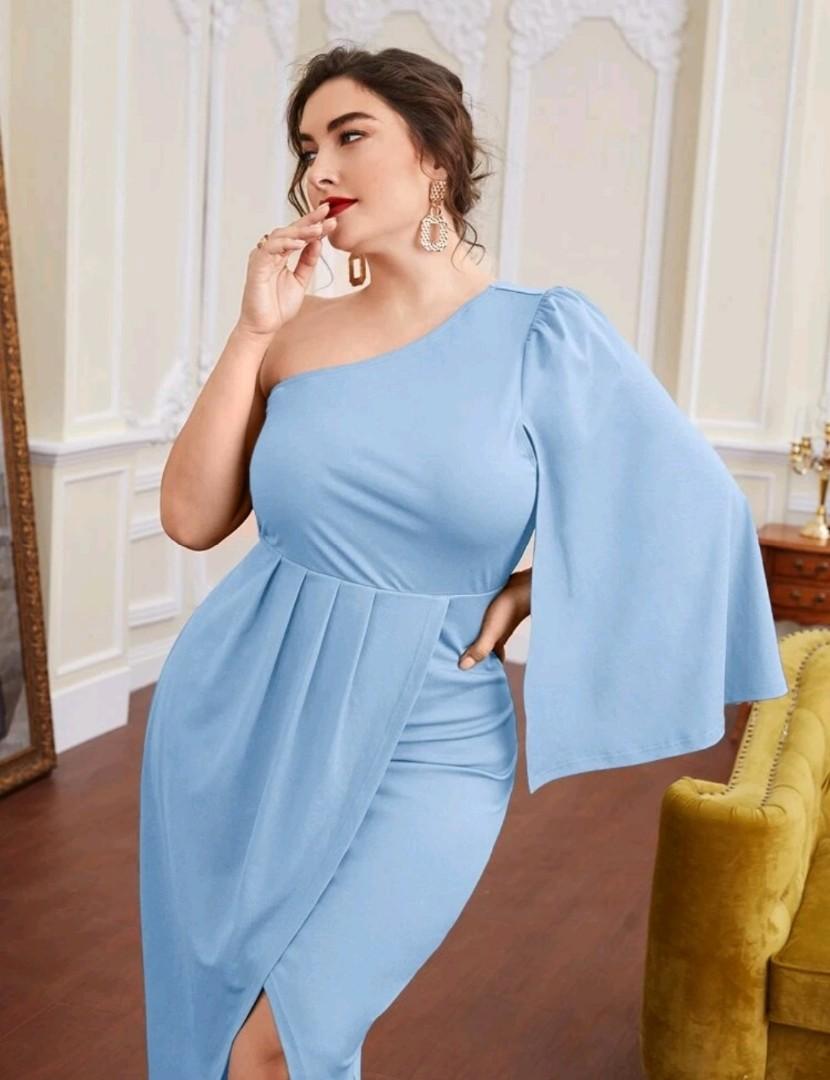 Shein Cloak Sleeve Wrap Dress 1X, Women 