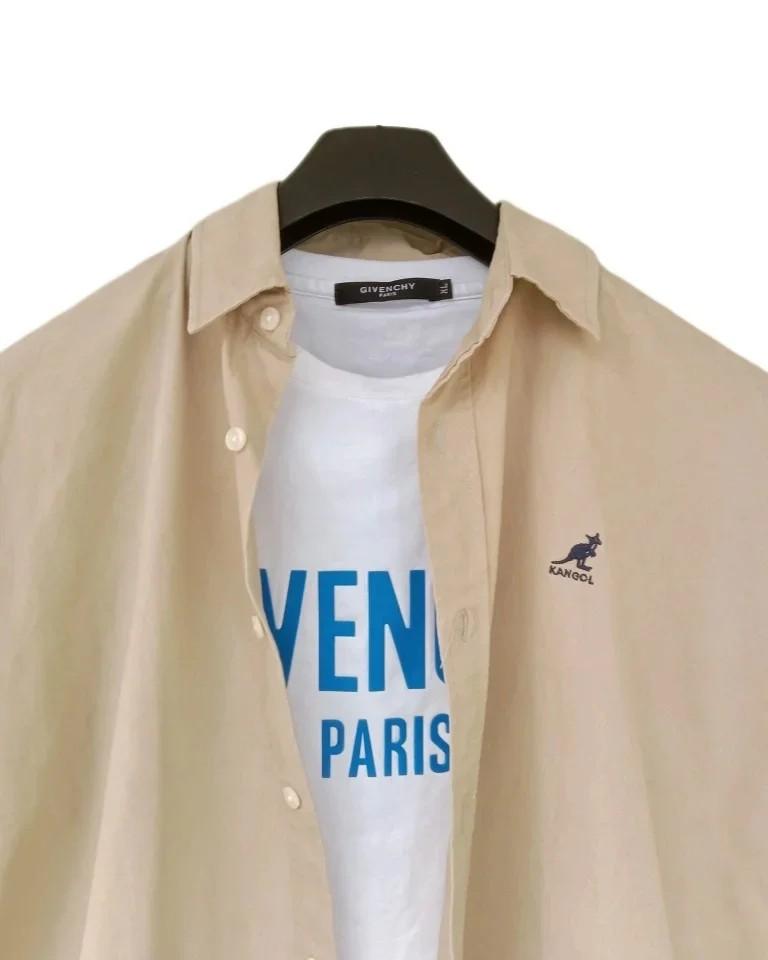 Shirt KANGOL, Fesyen Pria, Pakaian 