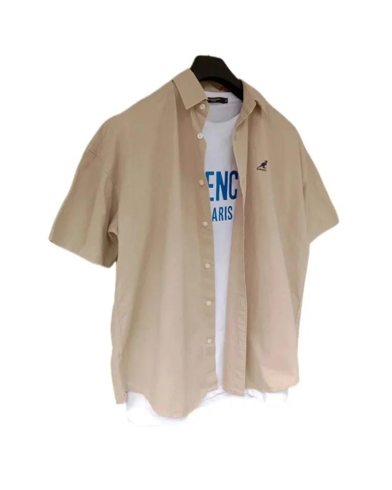 Shirt KANGOL, Fesyen Pria, Pakaian 