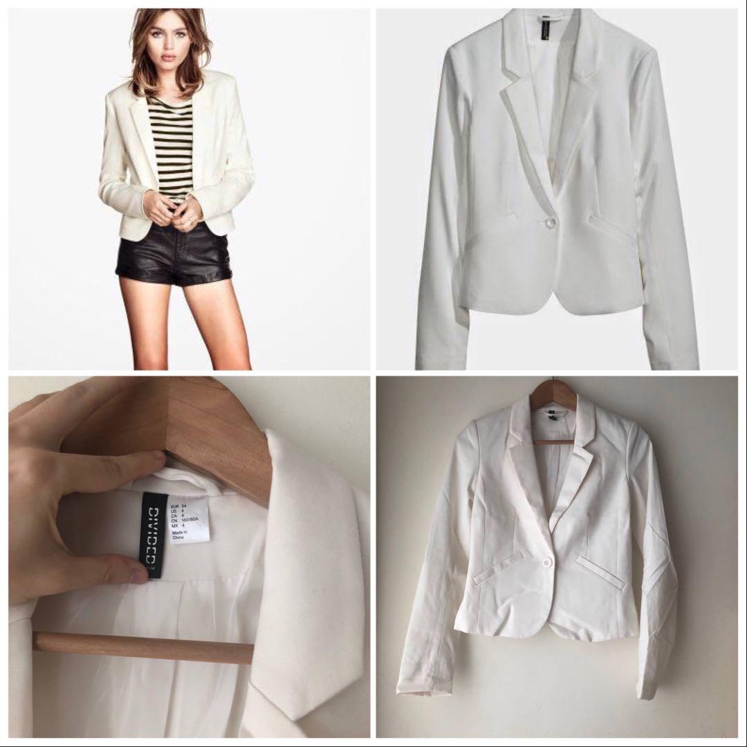White suede hotsell blazer