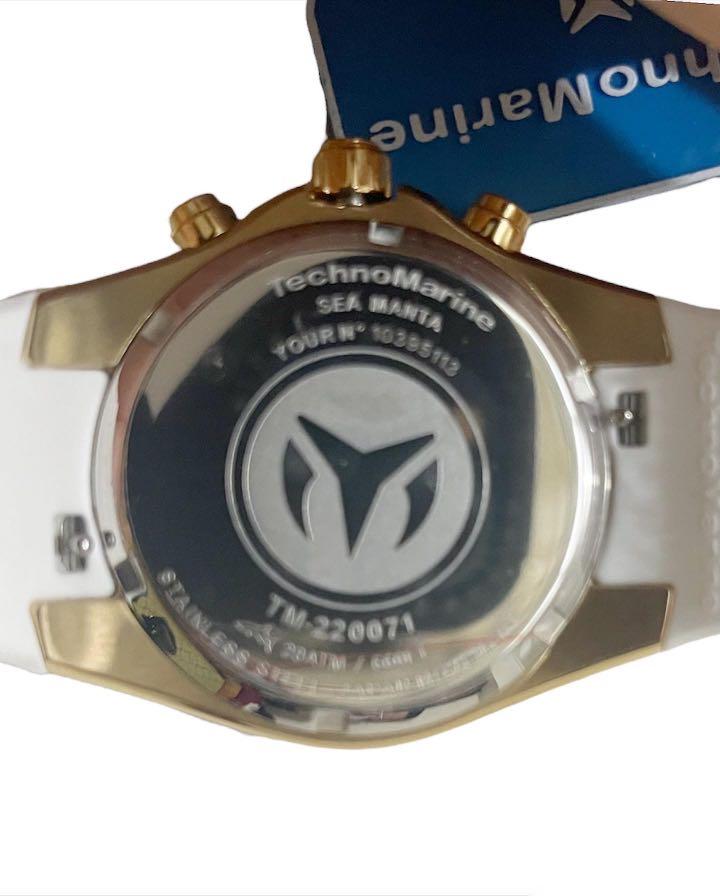 Technomarine Sea Manta 40mm 220071 (Category: Luxury Watches) located in Cotabato. Submitted by littlestuff08 (Listing ID 1162654372, Image 3). Description: Description: Style: Auth Technomarine Seamanta 40mm 220071 Condition: BNWT. (please check photos for more details) Size: Please check measurents in the photos Mine @ Php 7,500 Inclusion/s: Box, Invicta Card (sister company) Note: For Preowned/Used Items, please manage your expectation. If you