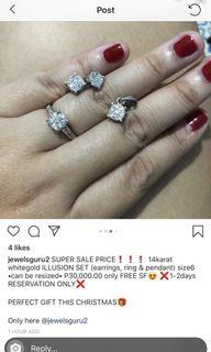 Terno set illusion diamond set