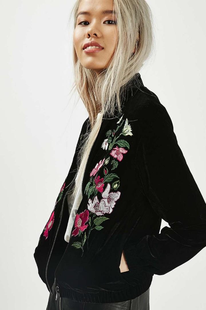Topshop top embroidered jacket