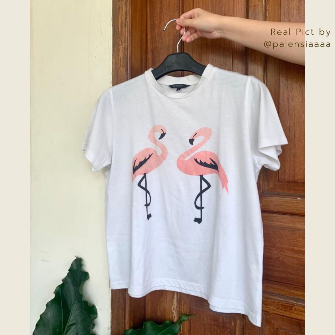 T-Shirt Kaos Executive Flamingo Asli 