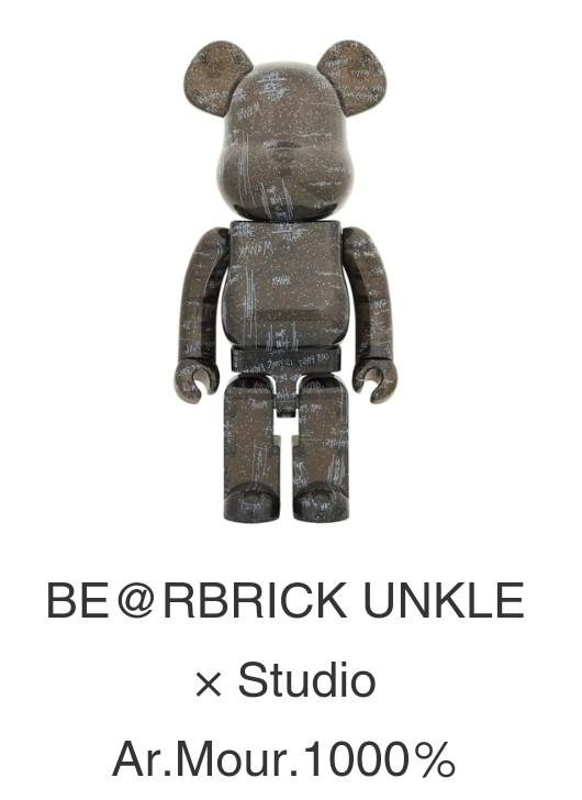 Unkle x studio AR Mour 1000% bearbrick be@rbrick, 興趣及遊戲, 玩具