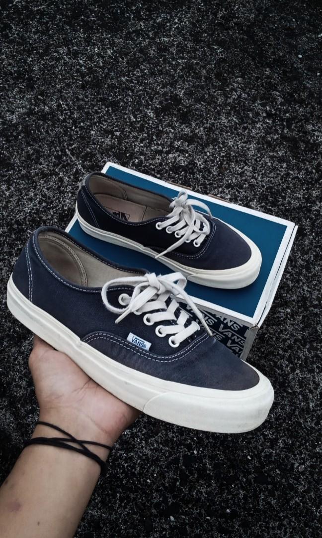 Vans Authentic OG Navy Dress Blue Fesyen Pria Sepatu Sneakers