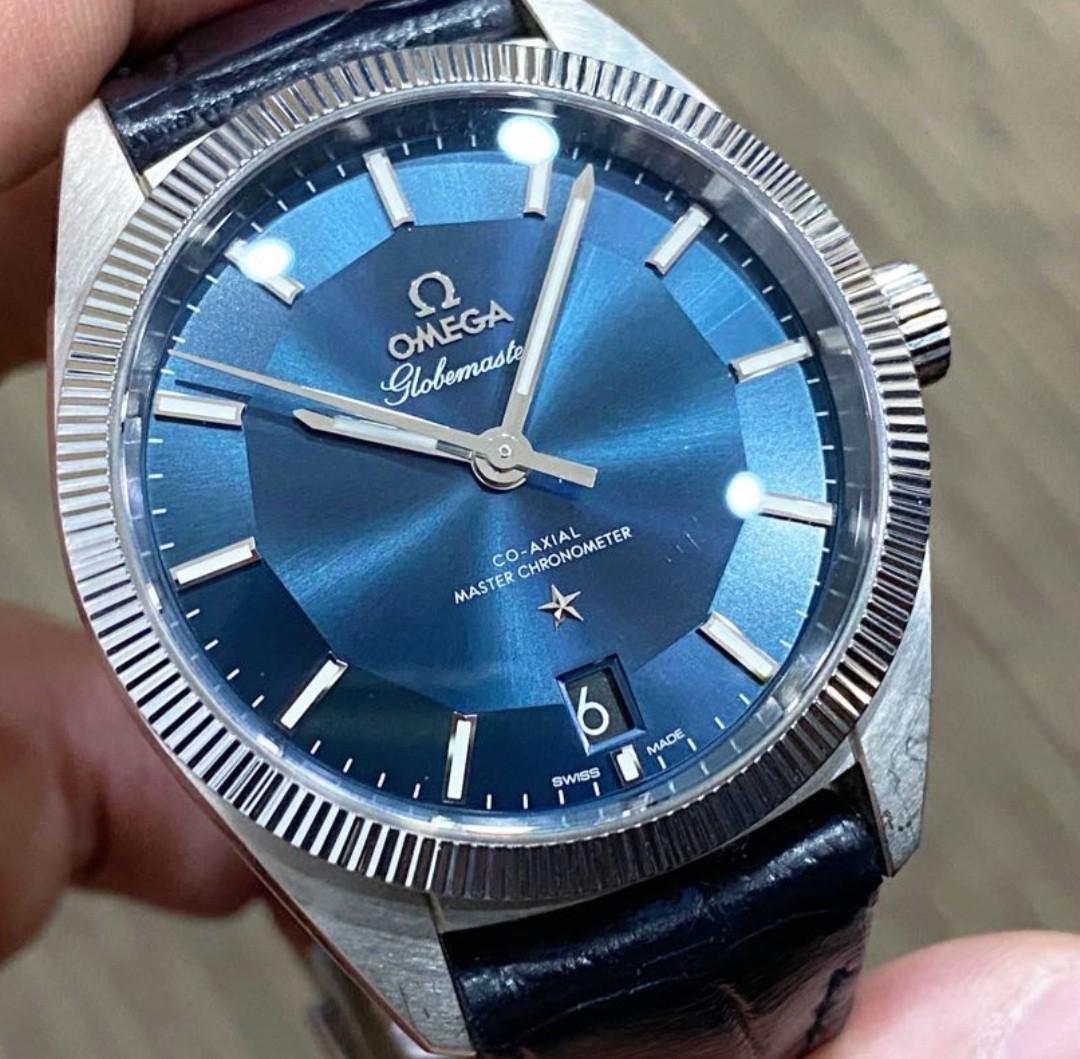 Omega globemaster best sale blue