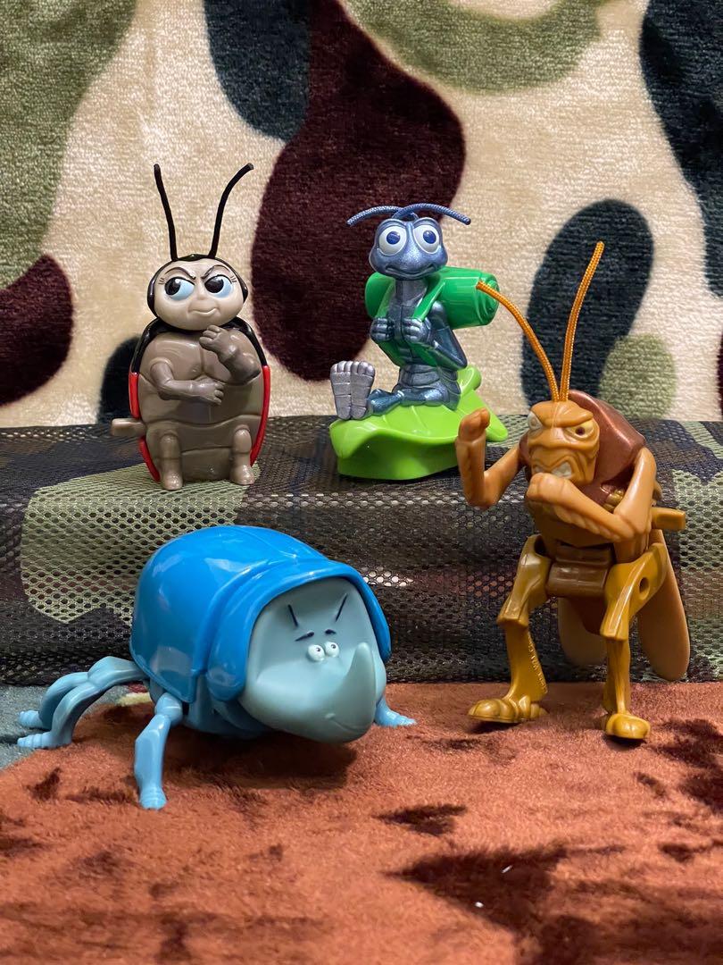 Disney And Pixar A Bugs Life Toy Set Lot Of 4 Windup Toys Good Condition 