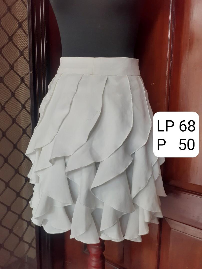 vertical ruffle skirt