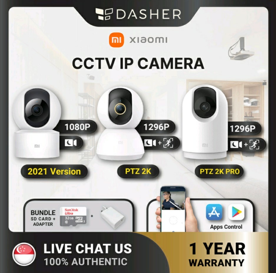 Xiaomi Mijia 360 / Mi 360 / PTZ 2K / 2K PRO IP Camera Mi Home CCTV ...