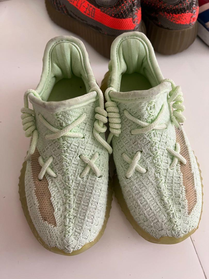 Lime yeezys shop