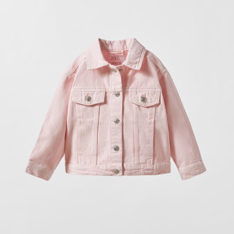 Pink baby denim jacket outlet