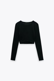 ZARA Textured Crop Top
