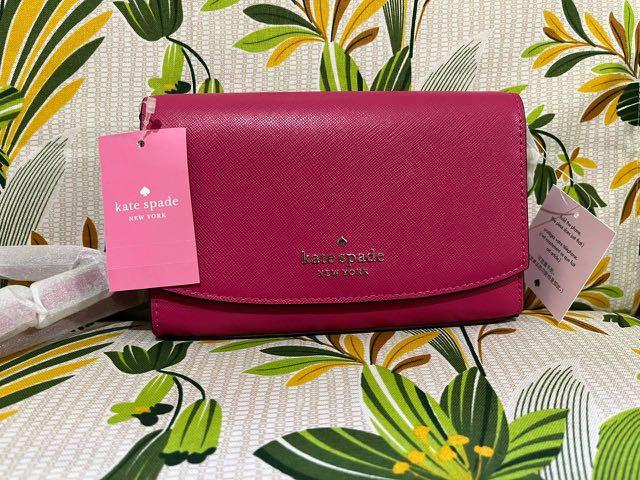 NWT Kate Spade Pink Ruby Carson Convertible Crossbody Saffiano Leather