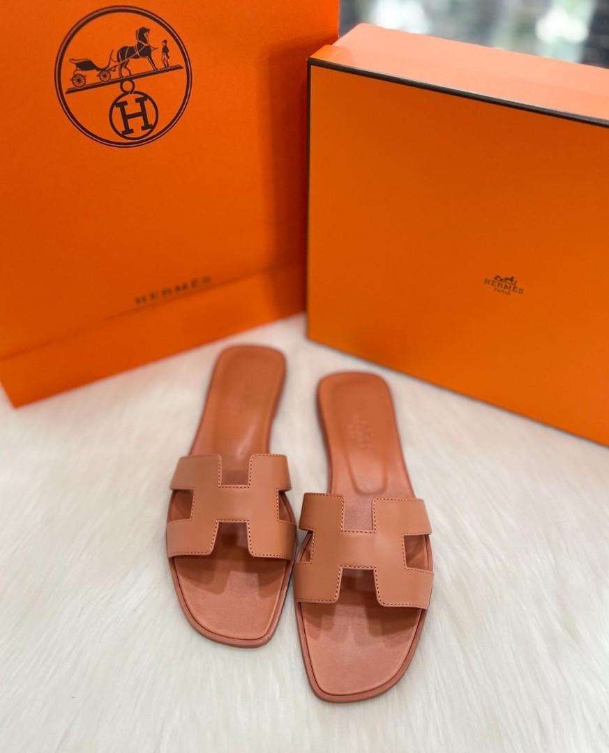 Replica Hermes Oasis Sandals In Sapphire Epsom Leather