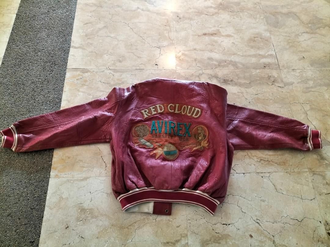 avirex jacket red