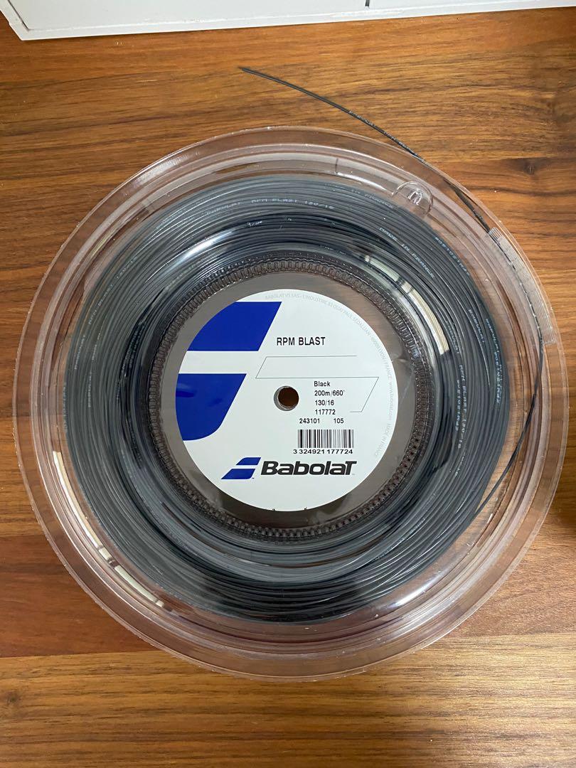 さらに値下げ！ RPM Blast Blast Babolat 18g String Black 200m/660 Reel 130/16 テニス