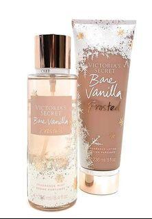Bare vanilla Frosted & Body mist lotion