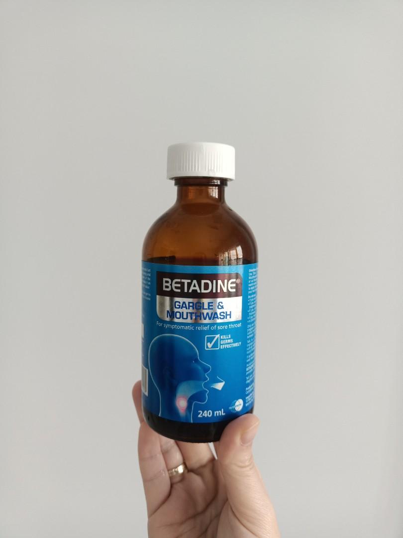 Betadine Gargle And Mouthwash For Symptomatic Relief Of Sore Throat 240ml Refer To The Pic Of