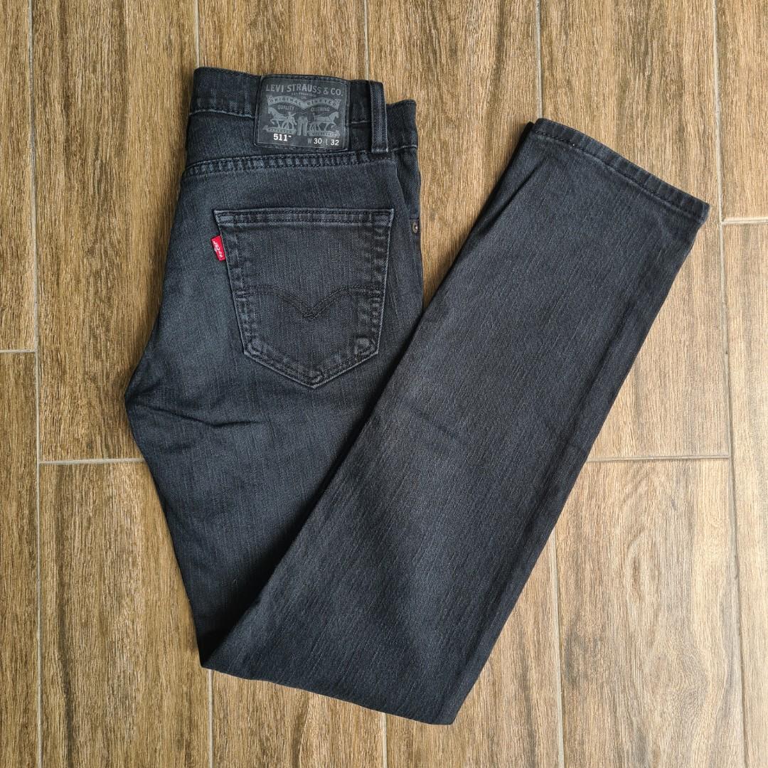 Black Levi 511 size 30 X 32 Slim Cut Denim jeans, Brand New, Men's Fashion,  Bottoms, Jeans on Carousell