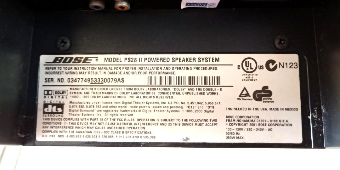 Bose ps28 shop ii