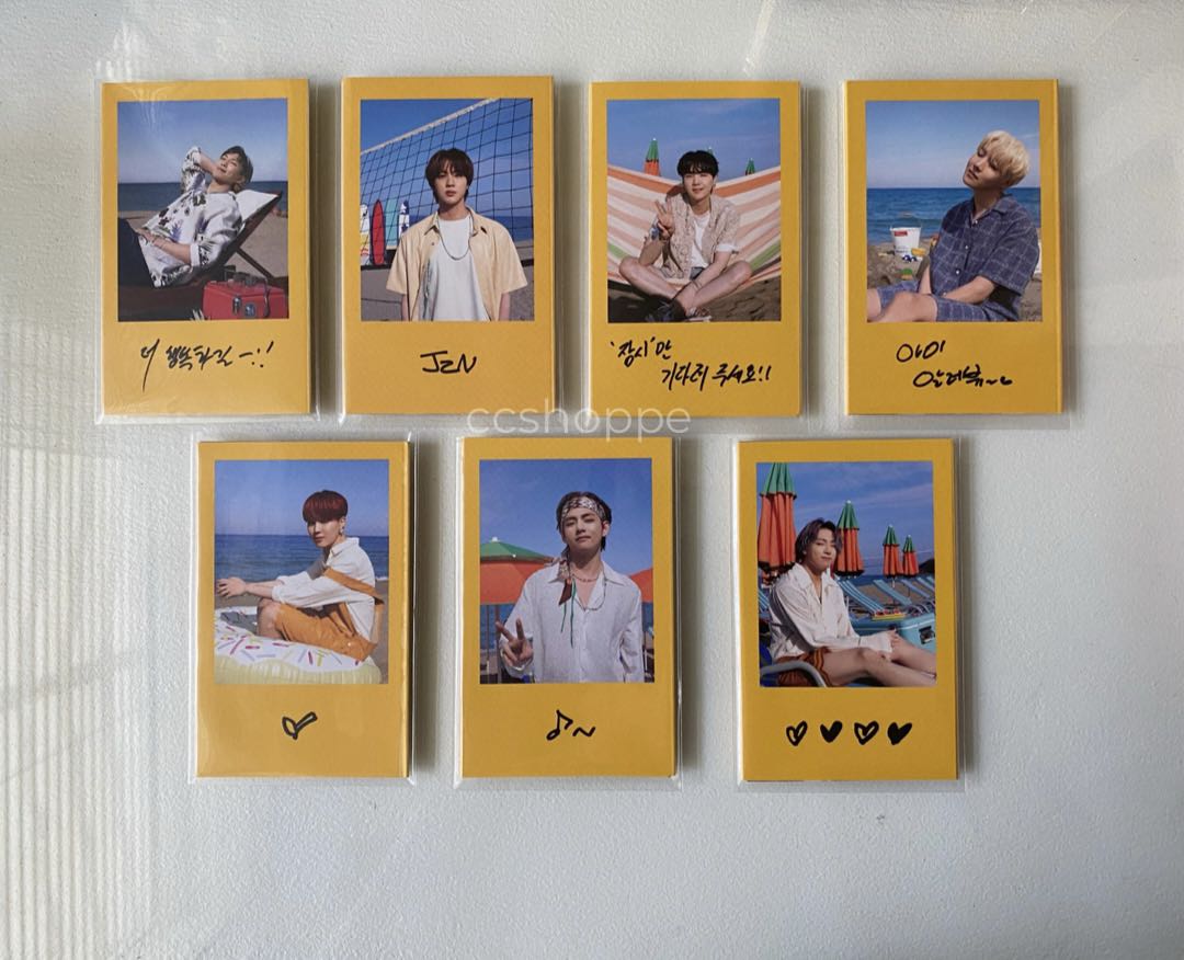 BTS Butter Album Message Card OT7 Set Jungkook Taehyung Jimin Jin
