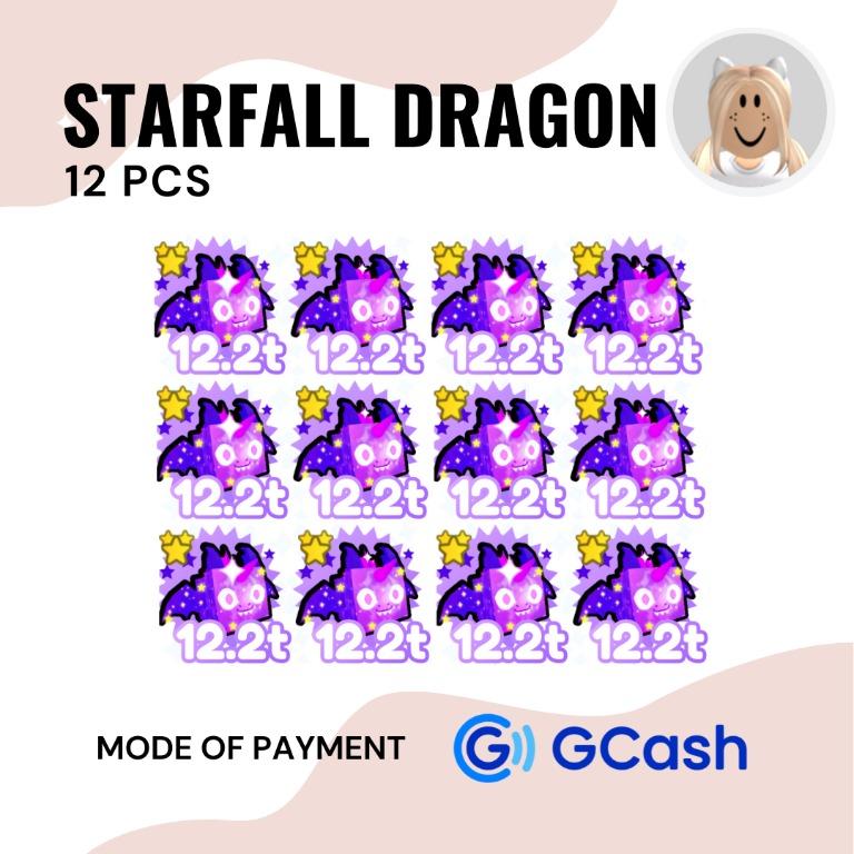 📍BUNDLE Pet Simulator X Exclusive Starfall Dragon (12 PCS), Hobbies