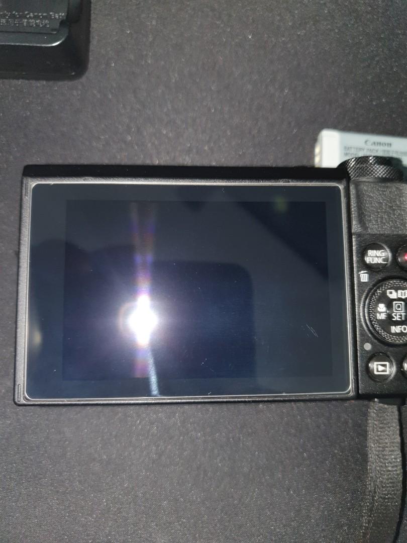 Canon G7x Mark II with 64 GB high performance memory card and spare