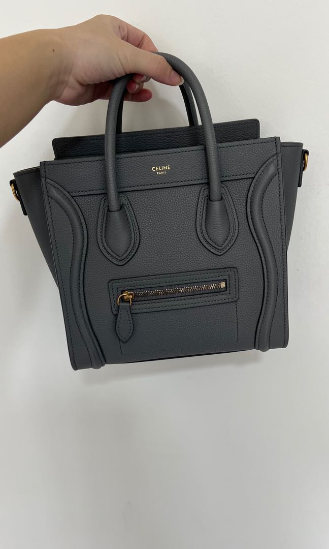 Celine nano luggage in kohl, Women's Fashion, Bags & Wallets, Cross