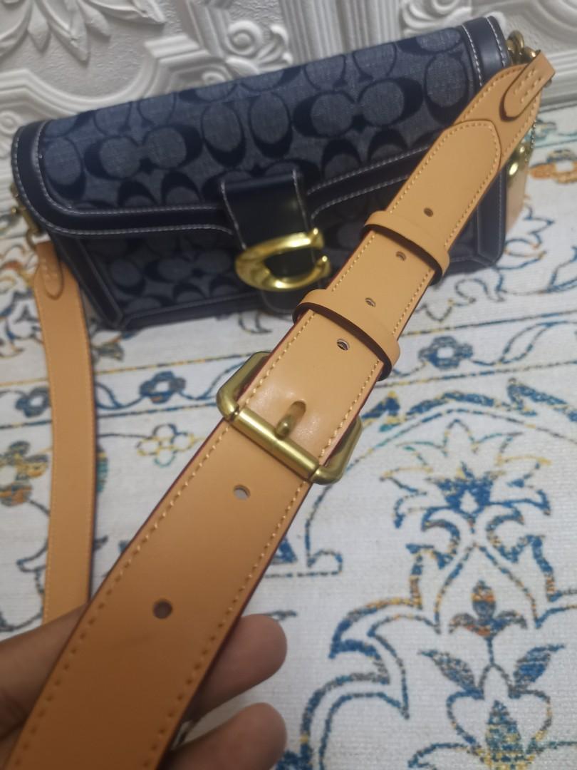 Signature chambray tabby top shoulder bag