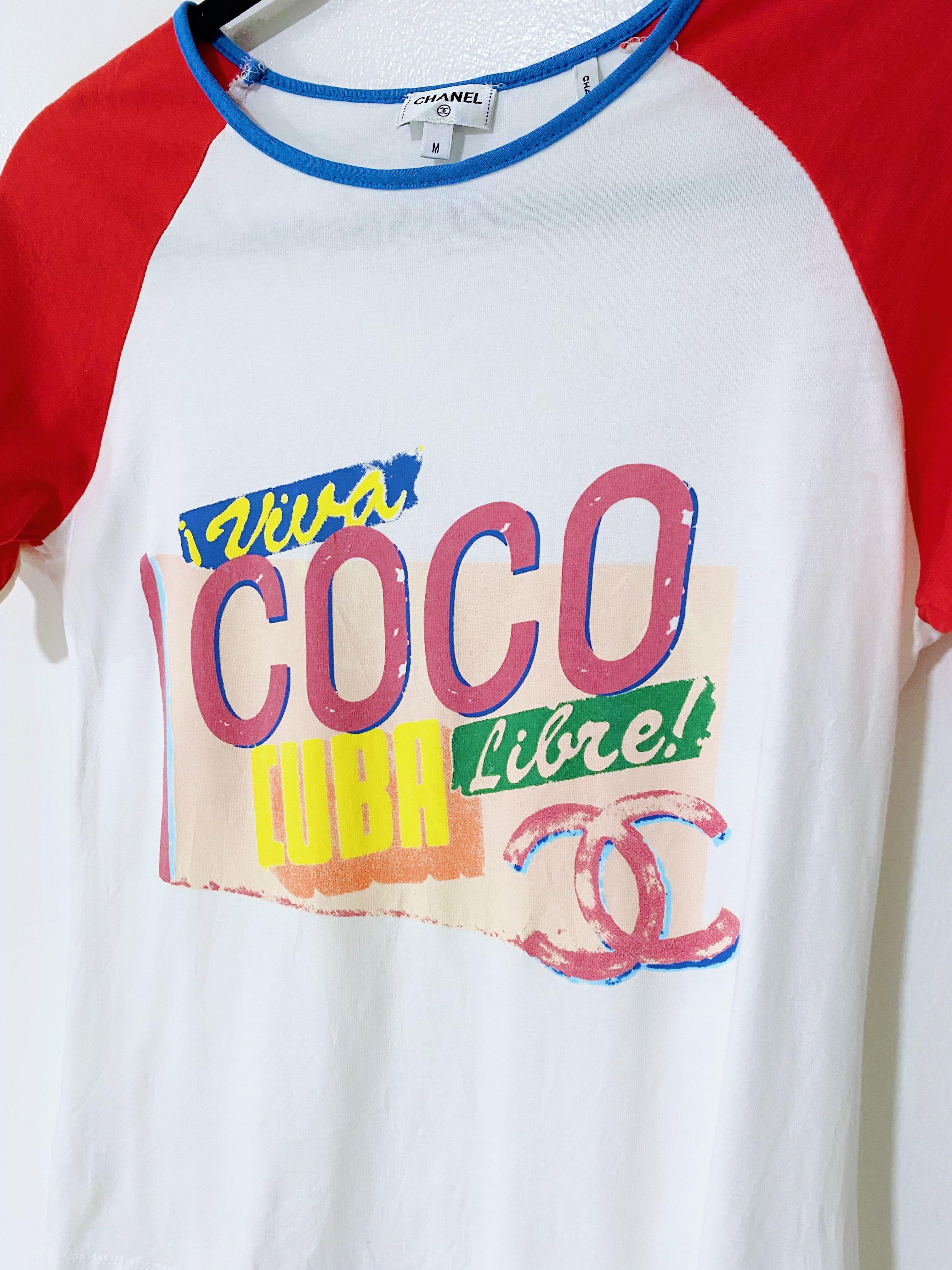 New Chanel Coco Cuba t-shirt Pink Cotton ref.559420