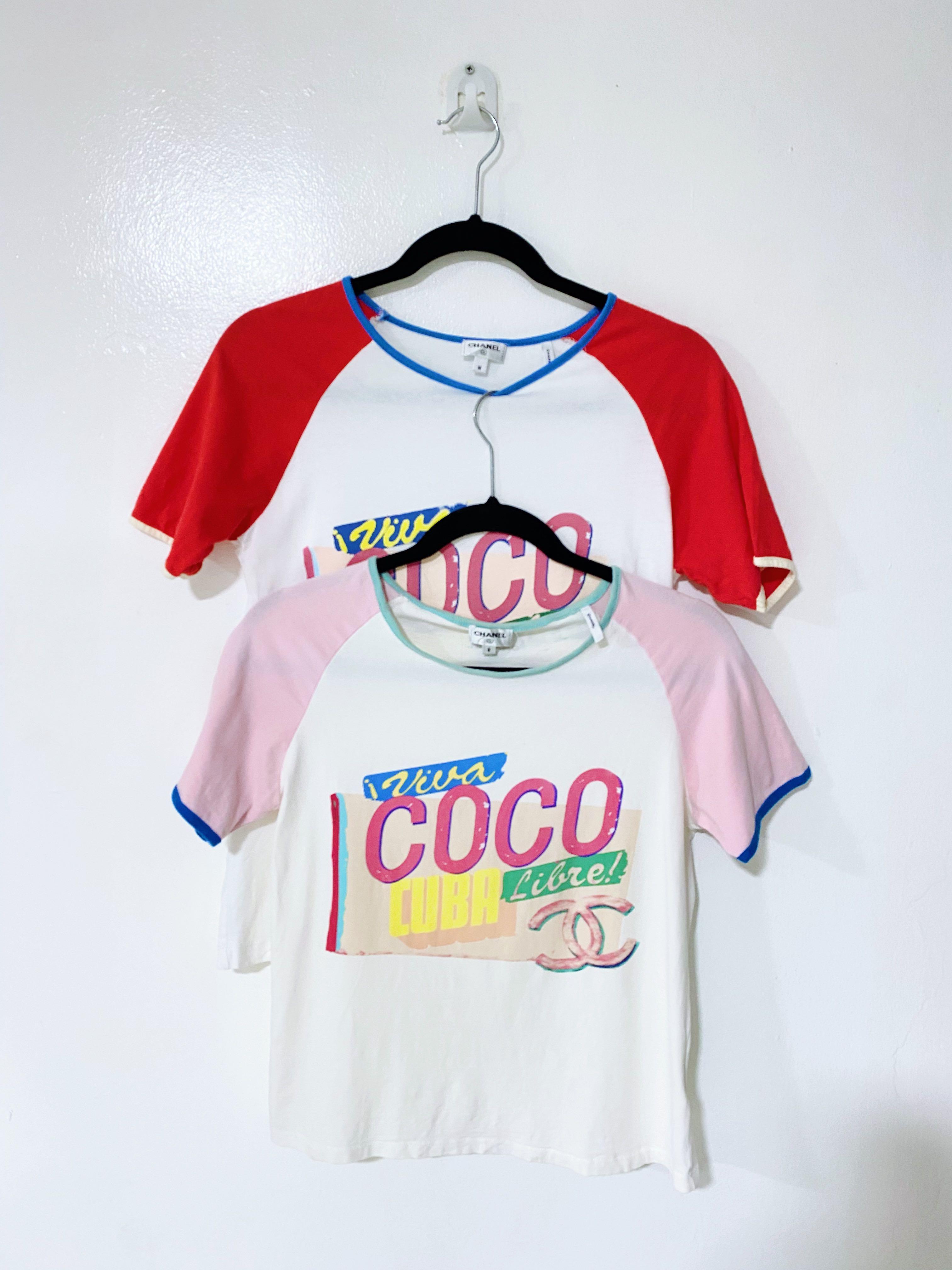 ⚜️Coco Chanel Coco Cuba Libre Runway T-Shirts, Luxury, Apparel on  Carousell