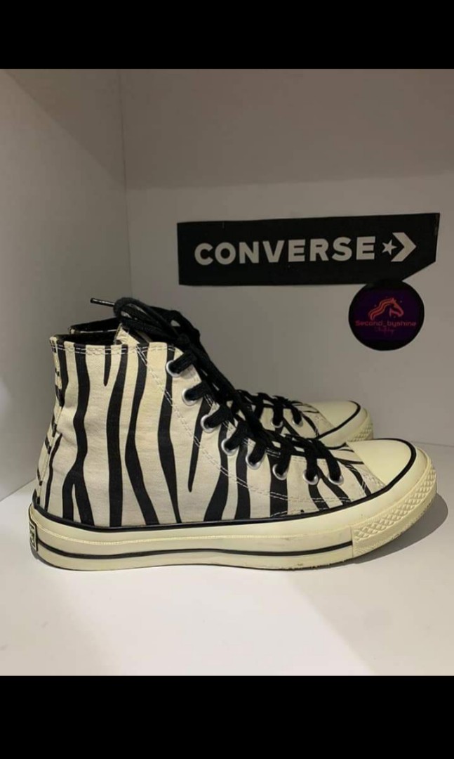 converse zebra high