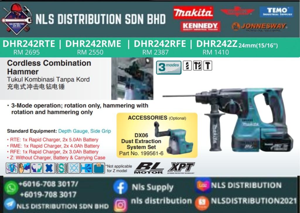 CORDLESS COMBINATION HAMMER DHR242RTE Furniture Home Living
