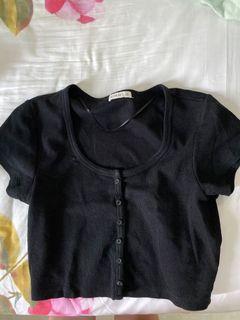 Cotton On button crop top