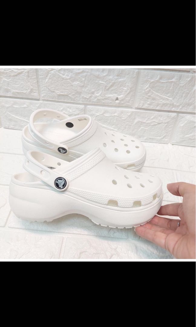 platform clog crocs