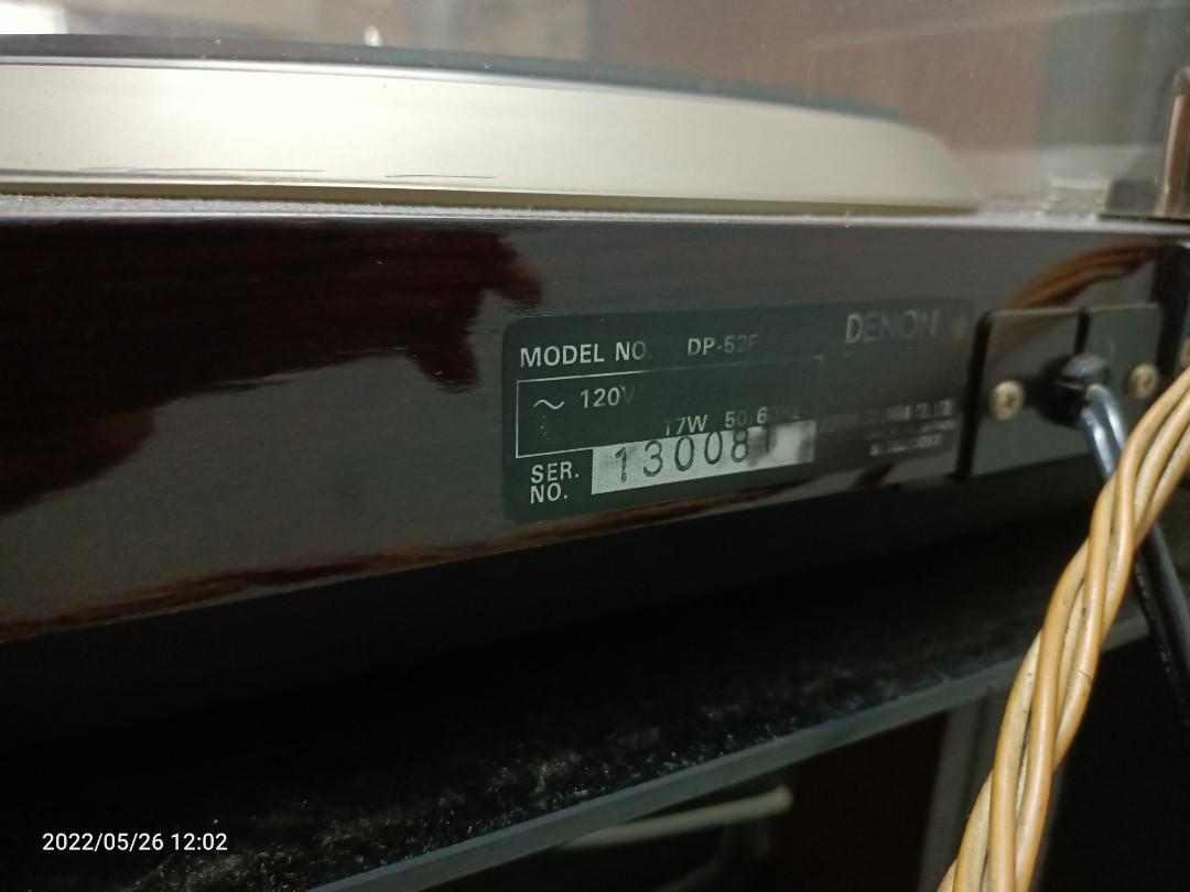 Denon dp52f hi end turntable, Audio, Other Audio Equipment on Carousell