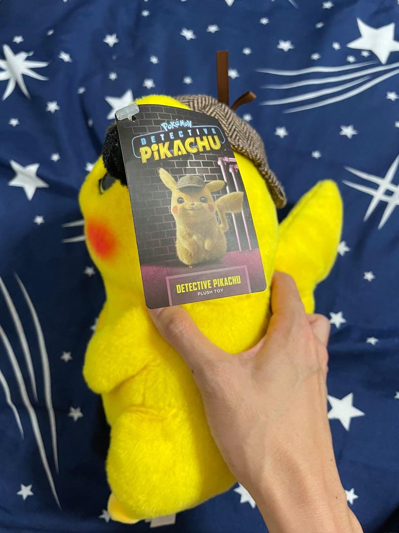 detective pikachu stuffed toy, Hobbies & Toys, Toys & Games on Carousell