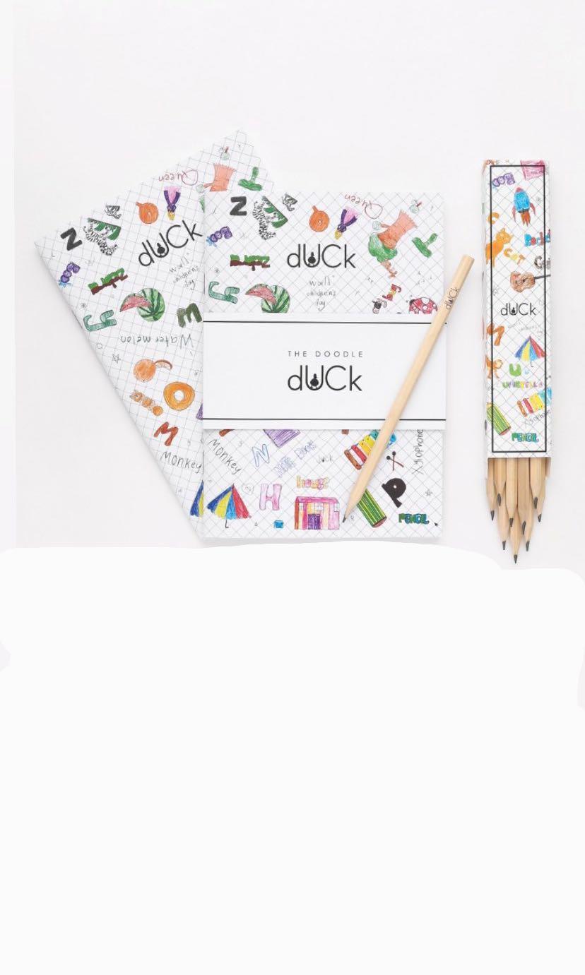 Doodle duck stationery set