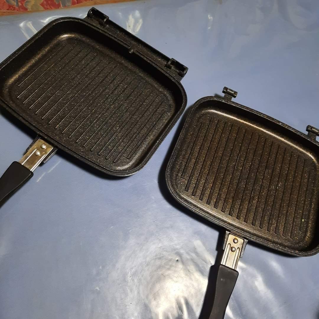 Double grill pan, Furniture & Home Living, Kitchenware & Tableware